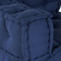 Produktbild för Modulsofa enhet 3 pcs Indigo Tyg