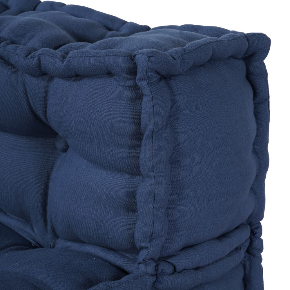 Produktbild för Modulsofa enhet 4 pcs Indigo Tyg
