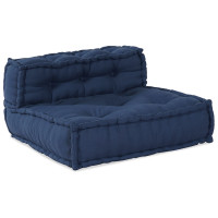 Produktbild för Modulsofa enhet 4 pcs Indigo Tyg
