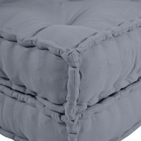 Produktbild för Modulsofa enhet 2 pcs Grå 140 x 70 x 56 cm Tyg