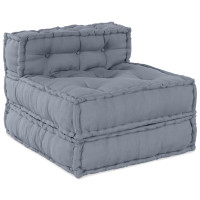 Produktbild för Modulsofa enhet 4 pcs Grå Tyg