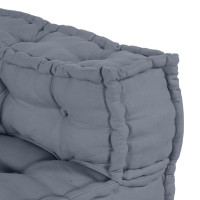Produktbild för Modulsofa enhet 4 pcs Grå Tyg
