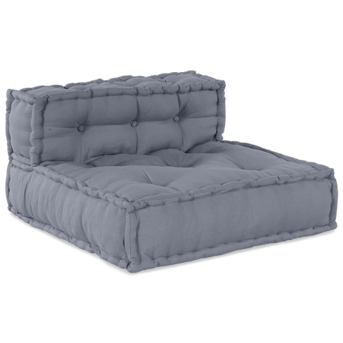 vidaXL Modulsofa enhet 4 pcs Grå Tyg