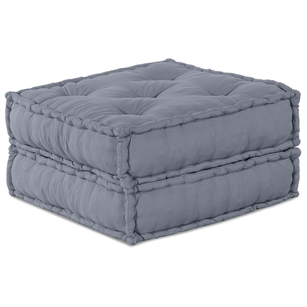 Produktbild för Modulsofa enhet 2 pcs Grå 140 x 70 x 36 cm Tyg