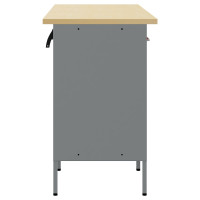 Produktbild för Arbetskabinett med låda 3 pcs Röd och Grå 75 x 45 x 85 cm