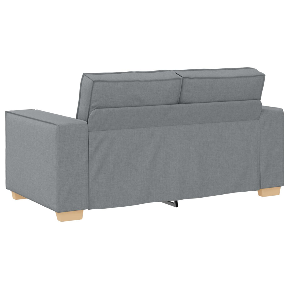 Produktbild för Soffa 3 pcs Ljusgrå 220 x 80 x 84 cm Linnenblandad tyg
