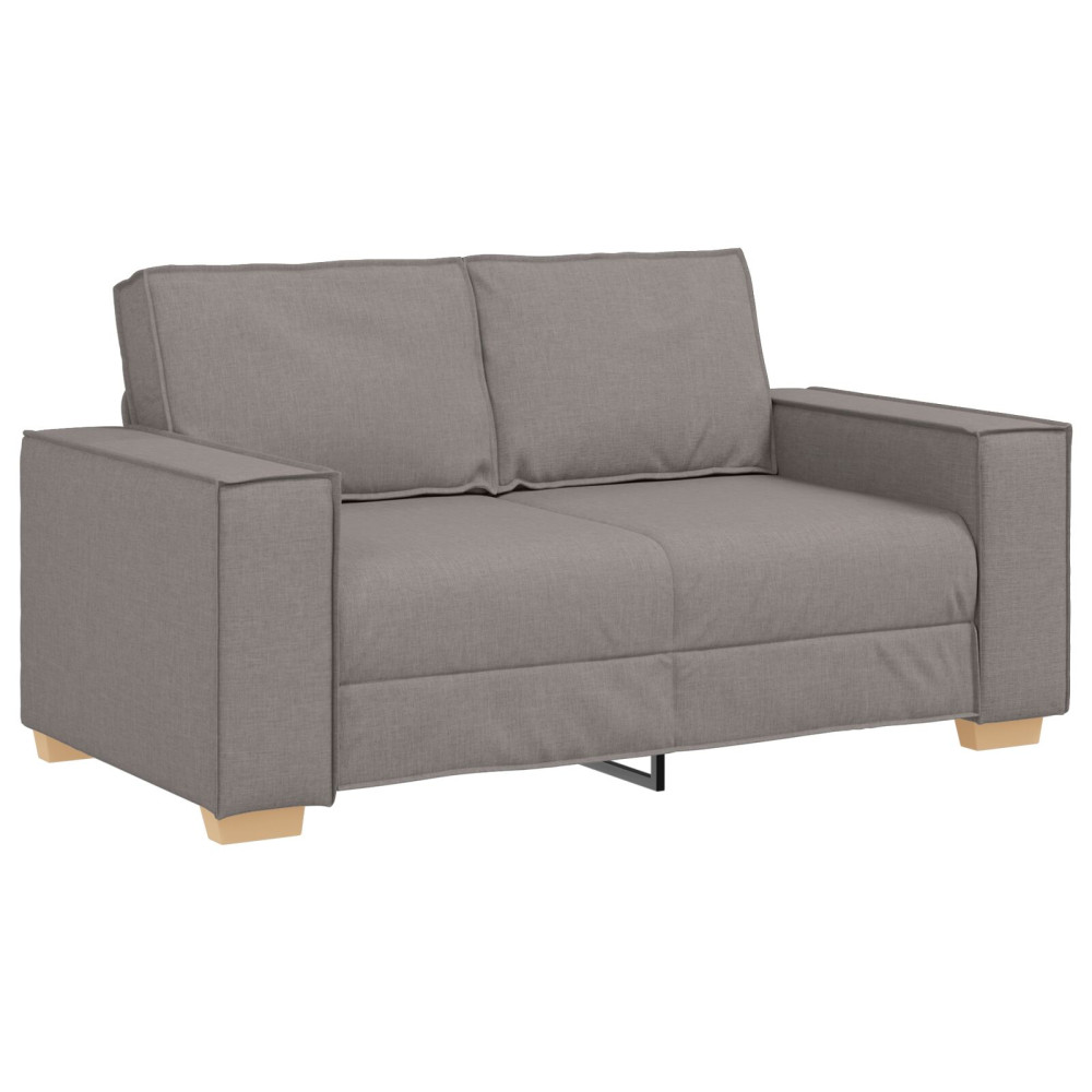 Produktbild för Soffa 3 pcs Taupe 220 x 80 x 84 cm Linnenblandad tyg