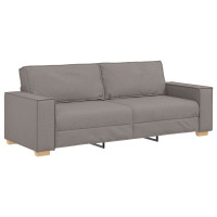 Produktbild för Soffa 3 pcs Taupe 220 x 80 x 84 cm Linnenblandad tyg