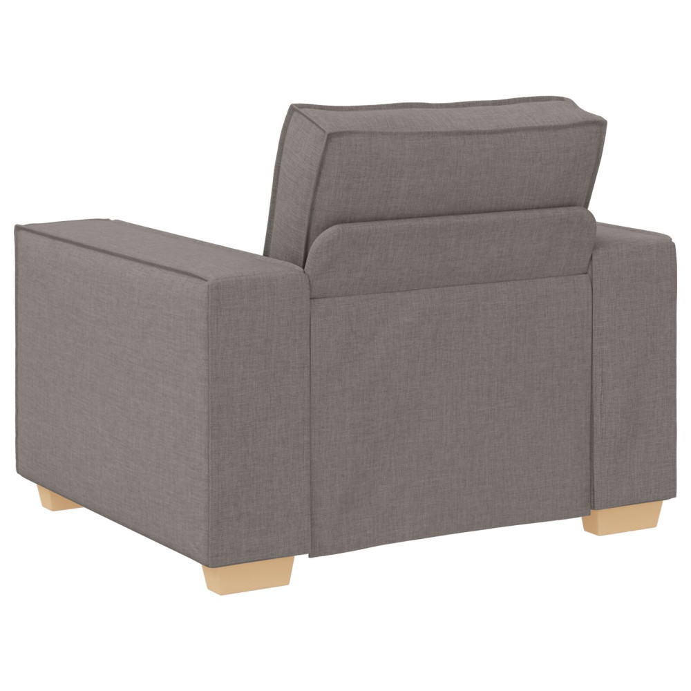 Produktbild för Soffa 3 pcs Taupe 220 x 80 x 84 cm Linnenblandad tyg