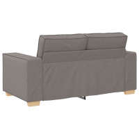 Produktbild för Soffa 3 pcs Taupe 220 x 80 x 84 cm Linnenblandad tyg