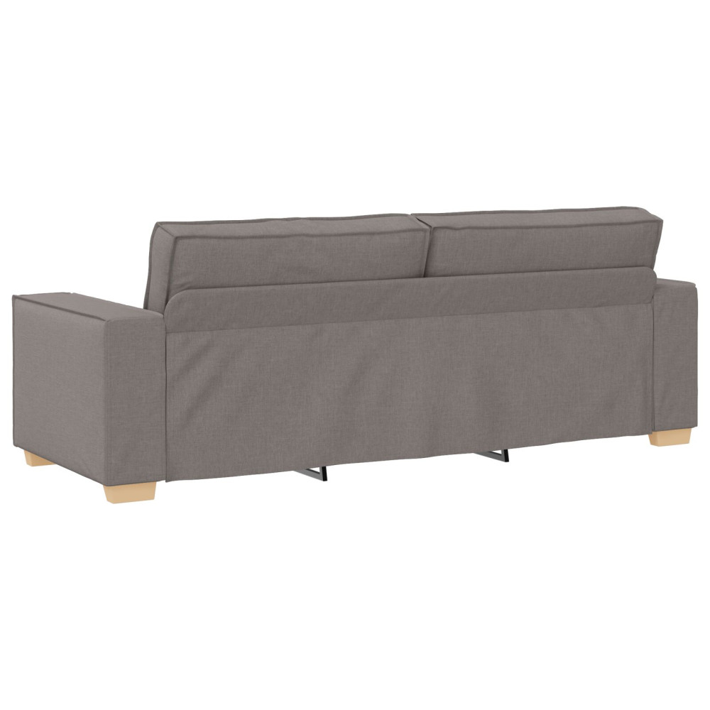 Produktbild för Soffa 3 pcs Taupe 220 x 80 x 84 cm Linnenblandad tyg