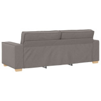 Produktbild för Soffa 3 pcs Taupe 220 x 80 x 84 cm Linnenblandad tyg