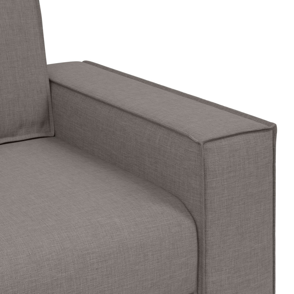 Produktbild för Soffa 3 pcs Taupe 220 x 80 x 84 cm Linnenblandad tyg