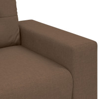 Produktbild för Soffa 3 pcs Brun 221 x 80 x 80 cm Linnenblandad tyg