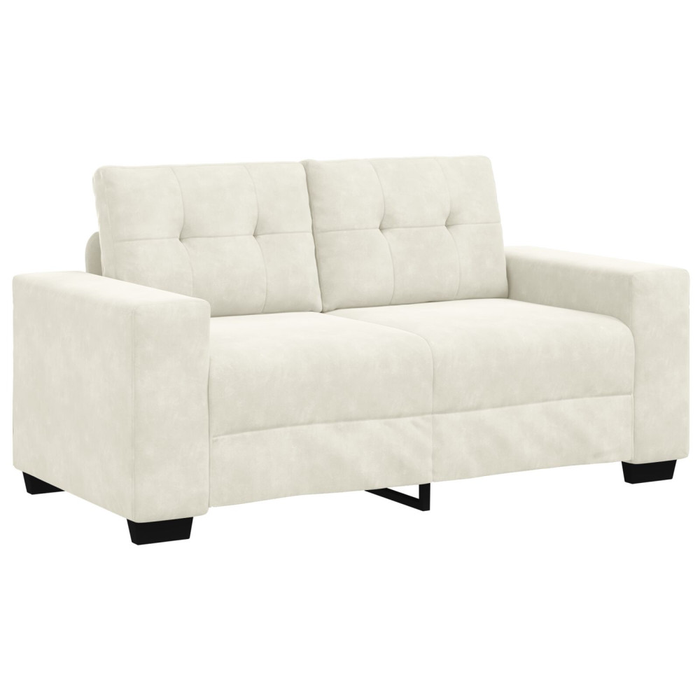 Produktbild för Soffset 3 pcs Kräm 221 x 80 x 80 cm Sammet