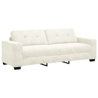 Produktbild för Soffset 3 pcs Kräm 221 x 80 x 80 cm Sammet