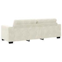 Produktbild för Soffset 3 pcs Kräm 221 x 80 x 80 cm Sammet