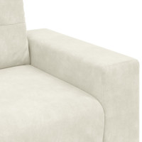 Produktbild för Soffset 3 pcs Kräm 221 x 80 x 80 cm Sammet