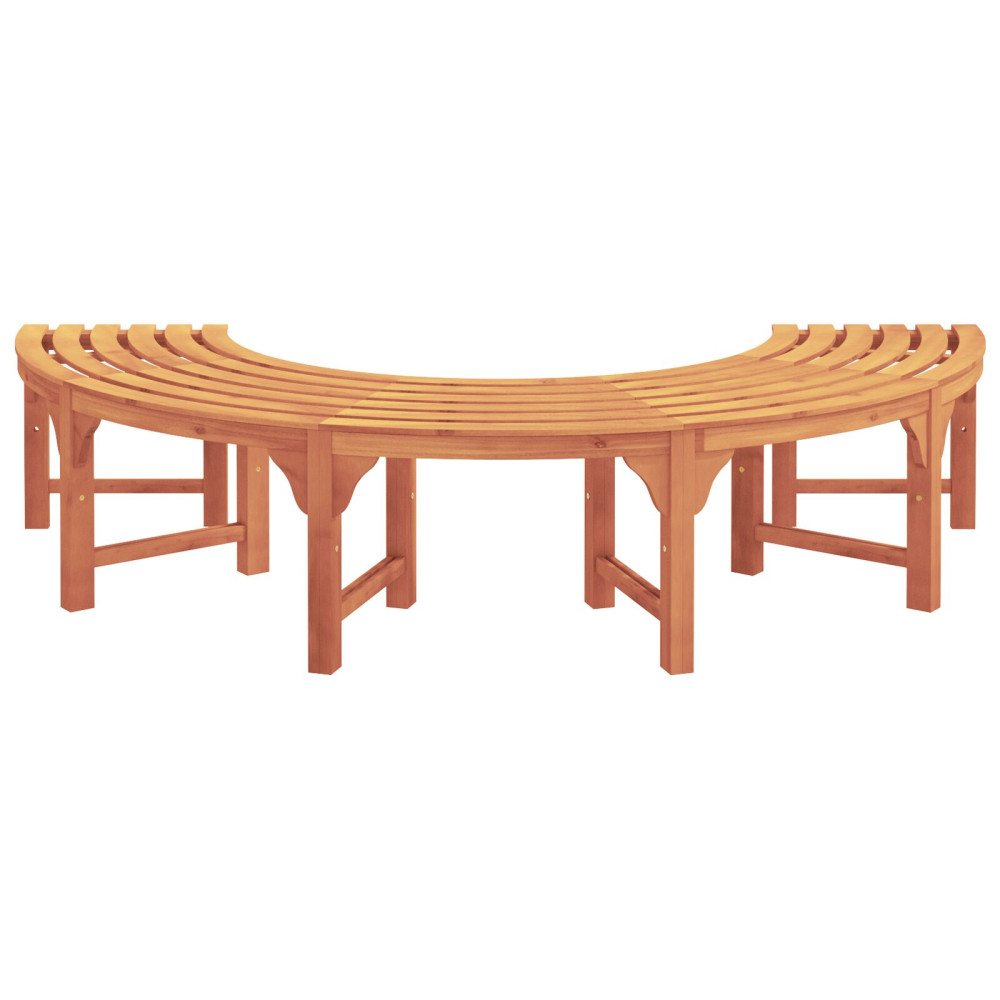 Produktbild för Trädbänk 2 pcs Naturfärg 160 x 80 x 45cm Massiv Eukalyptus Trä