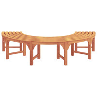 Produktbild för Trädbänk 2 pcs Naturfärg 160 x 80 x 45cm Massiv Eukalyptus Trä