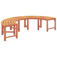 Produktbild för Trädbänk 2 pcs Naturfärg 160 x 80 x 45cm Massiv Eukalyptus Trä