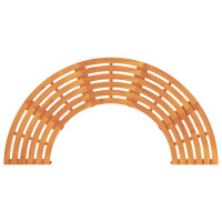 Produktbild för Trädbänk 2 pcs Naturfärg 160 x 80 x 45cm Massiv Eukalyptus Trä