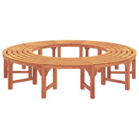 Produktbild för Trädbänk 2 pcs Naturfärg 160 x 80 x 45cm Massiv Eukalyptus Trä