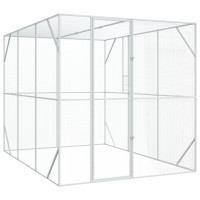 Produktbild för Fågelbur Antracit 210 x 304 x 213 cm Galvaniserat Stål