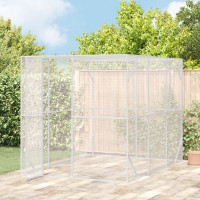 Produktbild för Fågelbur Antracit 210 x 304 x 213 cm Galvaniserat Stål