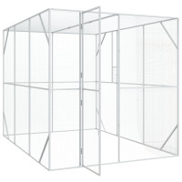 Produktbild för Fågelbur Antracit 210 x 304 x 213 cm Galvaniserat Stål