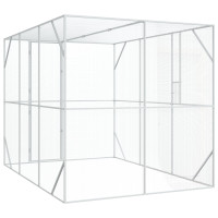 Produktbild för Fågelbur Antracit 210 x 304 x 213 cm Galvaniserat Stål
