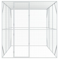 Produktbild för Fågelbur Antracit 210 x 304 x 213 cm Galvaniserat Stål
