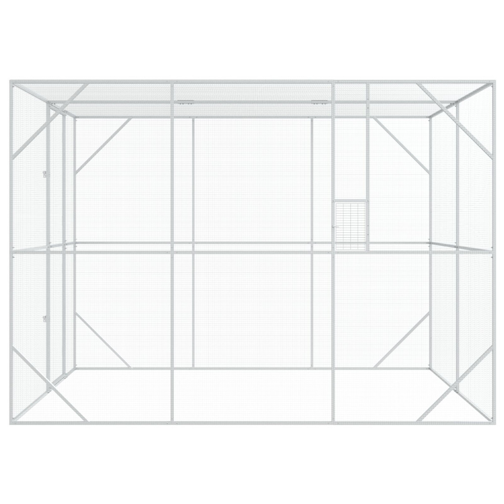 Produktbild för Fågelbur Antracit 210 x 304 x 213 cm Galvaniserat Stål