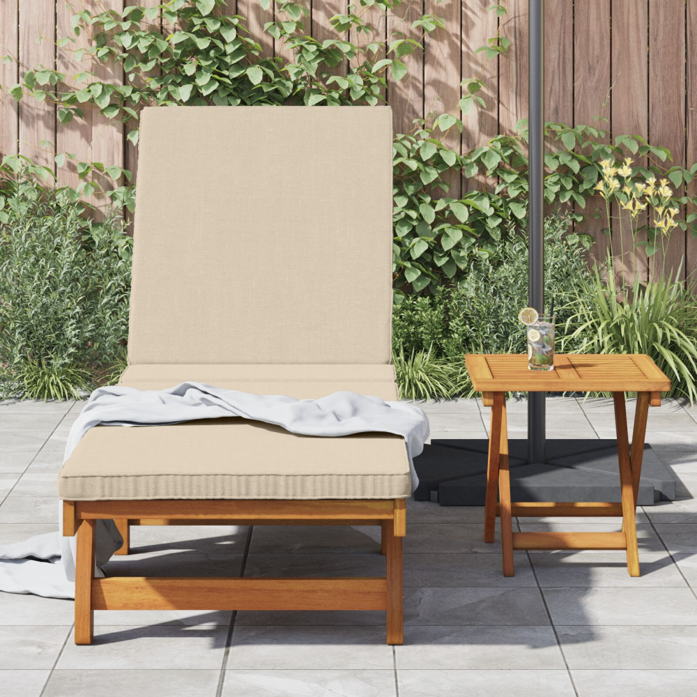 Produktbild för Solstol Reclining 1-person 2 pcs Brun Massivt Akaciaträ
