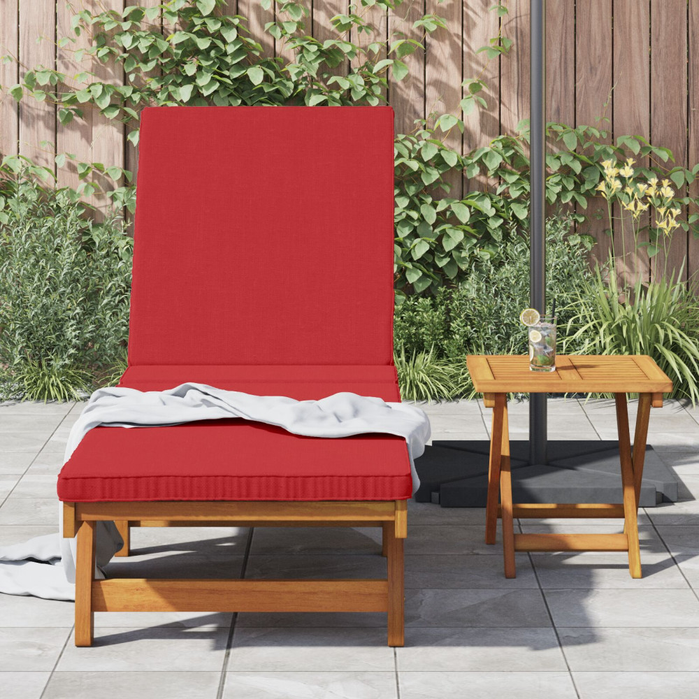 Produktbild för Solstol Reclining 1-person 2 pcs Brun Massivt Akaciaträ