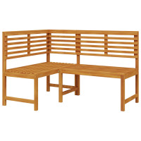 Produktbild för Bänkset för trädgården 3 pcs Brun Massivt Akaciaträ