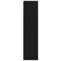 Produktbild för TV-bänkset 3 pcs Svart Ek 130,5 x 30 x 140 cm Konstruerat trä