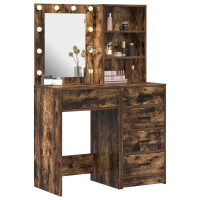 Produktbild för Smyckebord med låda 2 pcs Brun 50 x 41 x 135 cm Konstruerat trä