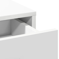 Produktbild för Smyckebord med spegelbelysning 3 pcs Vit Konstruerat trä