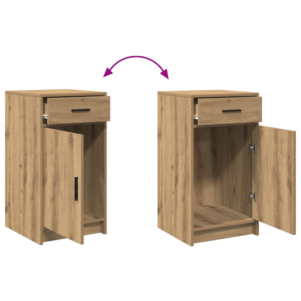 Produktbild för Smyckebord med spegelbelysning 2 pcs Brun Konstruerat trä