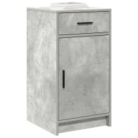 Produktbild för Smyckebord med låda 2 pcs Grå 50 x 41 x 135 cm Konstruerat trä
