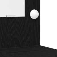 Produktbild för Smyckebord med låda Svart 50 x 41 x 135 cm Konstruerat trä