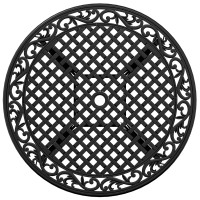 Produktbild för Trädgårdsmöbelset 5 pcs Svart Aluminium