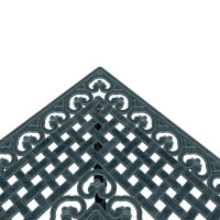 Produktbild för Trädgårdsbord Set 3 pcs Grön Gjutet Aluminium