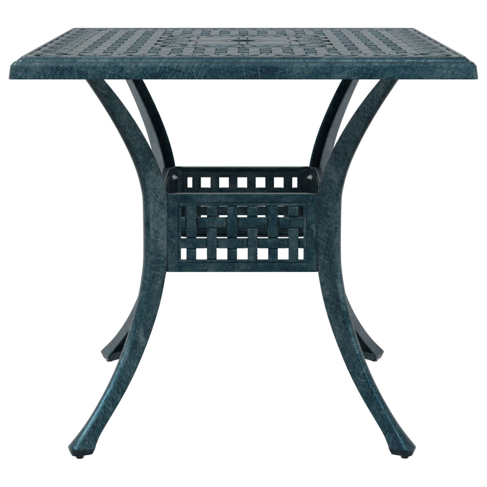 Produktbild för Trädgårdsbord Set 3 pcs Grön Gjutet Aluminium