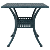 Produktbild för Trädgårdsbord Set 3 pcs Grön Gjutet Aluminium