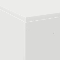 Produktbild för Förvaringssängram med lagring Vit 135 x 190 cm Konstruerat trä