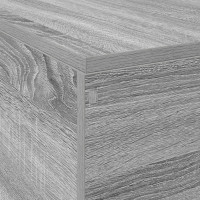 Produktbild för Förvaringssängram Grå Sonoma 135 x 190 cm Konstruerat trä