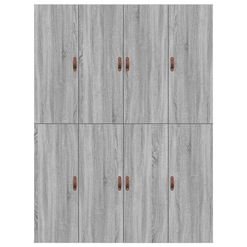 Produktbild för Förvaringssängram Grå Sonoma 135 x 190 cm Konstruerat trä