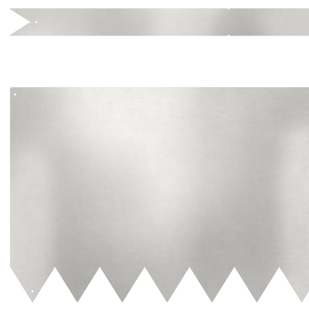 Produktbild för Kant för gräsmatta 30 pcs Silver 100 x 0,05 x 30 cm